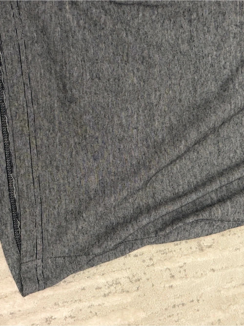 New Alfani Men’s Short Sleeve Grey Button-Up Polo Shirt with Stripe